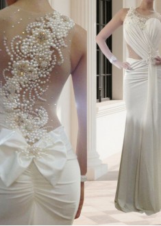 Chiffon Mermaid Wedding Dress