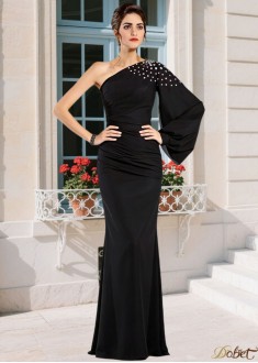 Sexy One Shoulder Mother of the Bride Evening Dress with Beading