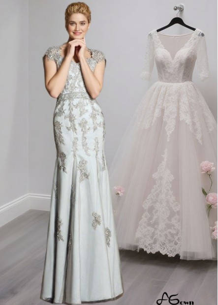  Satin Sweetheart Neck Mother of the Bride Dress with Applique – Floor Length Gown