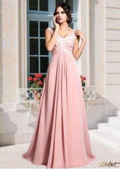 Chiffon V-neck A-line Mother of the Bride Dress