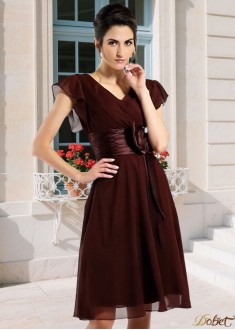 Chiffon V Neck Mother of the Bride Dress