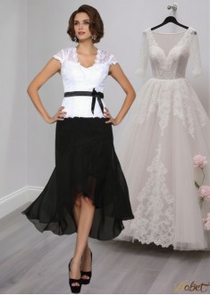 Elegant V Neck Chiffon Asymmetrical Dresses For Mother of the Bride