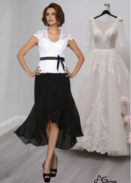 Elegant V Neck Chiffon Asymmetrical Dresses For Mother of the Bride
