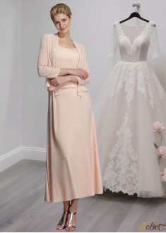 Chiffon Sleeveless Formal Mother Dresses with Straps and Applique