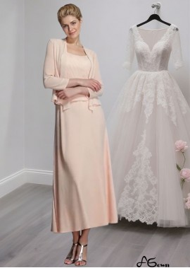 Chiffon Sleeveless Formal Mother Dresses with Straps and Applique