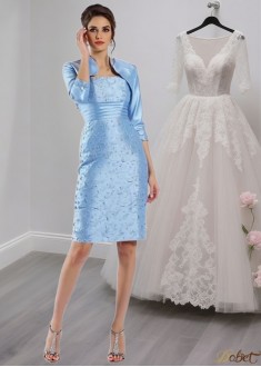 Taffeta Straps Mother of the Bride outfits – Sleeveless Sheath Gown Sale