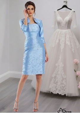 Taffeta Straps Mother of the Bride outfits – Sleeveless Sheath Gown Sale