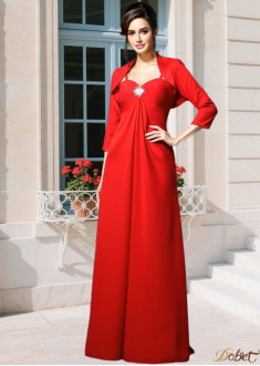 Elegant Chiffon Mother of the Bride Dress with Spaghetti Straps and Beading – Floor-Length A-Line Gown