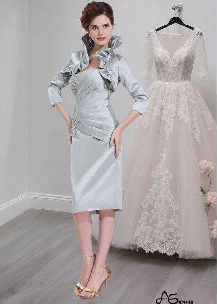 Sweetheart Neck Mother of the Bride Dress with Beading and Applique
