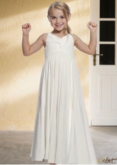 Chiffon Flower Girl Dresses with Straps – Perfect for Weddings UK