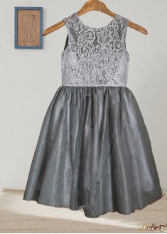 Tulle A Line Princess Floor-Length Flower Girl Dresses with Sash