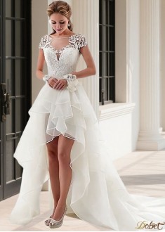 Beach Short Hi Lo Wedding Dress
