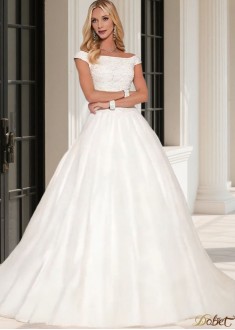 Off the Shoulder Beach Wedding Dress