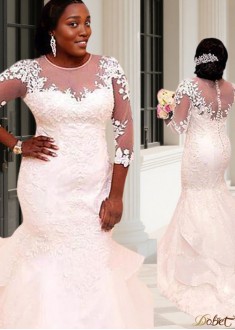 Plus Size Mermaid Wedding Dress
