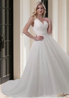 Plus Size Tulle Ball Gown Wedding Dress – Sleeveless Bridal Dress