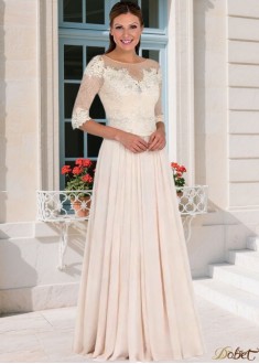 Bateau Neck Tulle A-Line Mother of the Bride Dress