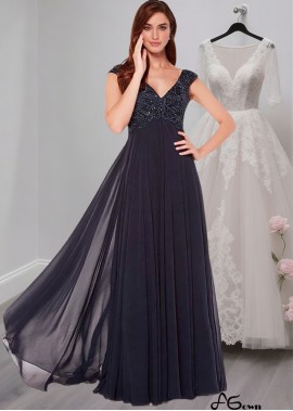 Chiffon A-Line Mother of the Bride Dress for Evening – Full Length