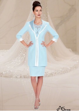 Elegant Tulle Satin Knee-Length Mother of the Bride Dress with Jacket