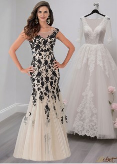 Tulle Bride Mother Dresses with Applique, Formal Evening Gowns