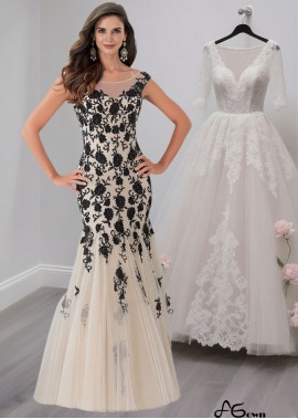 Tulle Bride Mother Dresses with Applique, Formal Evening Gowns