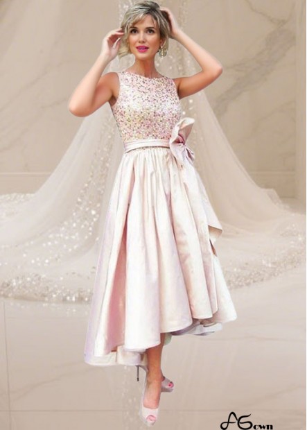 Pink Tulle Satin A-Line Mother of the Bride Dress with Jewel Neckline