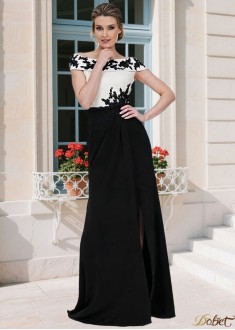 Off-the-Shoulder Satin Sheath Mother of the Bride Dress