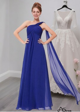 Chiffon One-Shoulder Mother of the Bride Party Dress – A-Line Occasion Gown