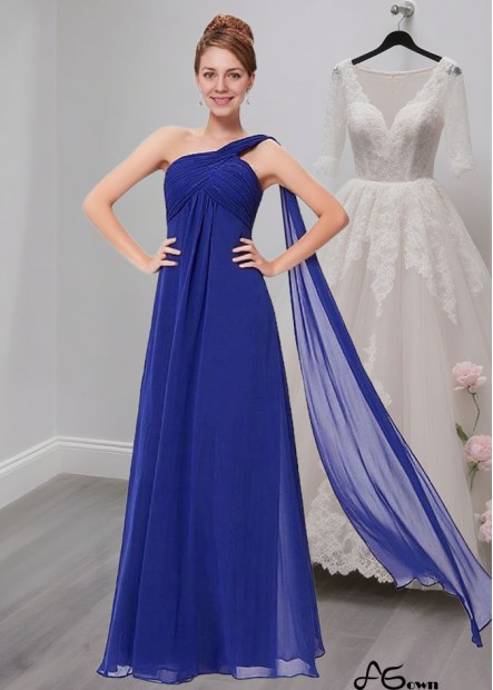 Chiffon One-Shoulder Mother of the Bride Party Dress – A-Line Occasion Gown