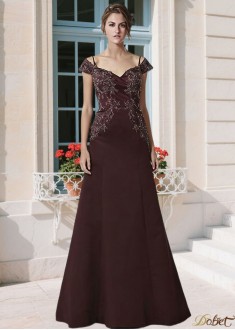 Spaghetti Strap Satin Mother of the Bride Dress A-Line Long