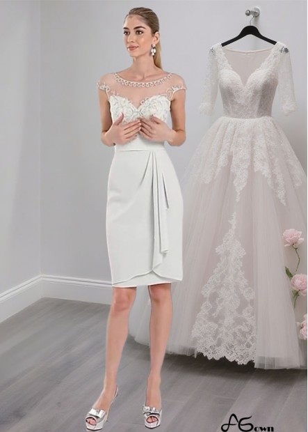 Elegant Knee-Length Tulle Chiffon Mother of the Bride Dress with Cap Sleeves