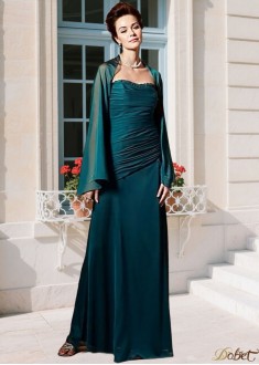 Strapless Chiffon Mother of the Bride Dress