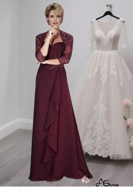 Sweetheart Neck Chiffon A-Line Mother of the Bride Dress with Matching Jacket