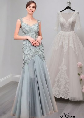 Full Length V-Neck Tulle Mother of the Bride Dress with Cap Sleeves – Elegant Sheath Gown