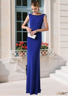 Blue Chiffon Mother of the Bride Dress