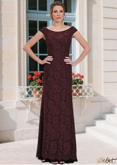 Scoop Neck Lace Mother of the Bride Dress