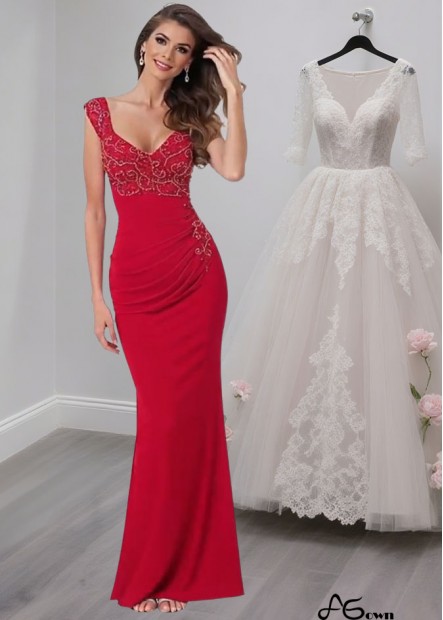 Elegant Chiffon V-Neck Full Length Mother of the Bride Dress