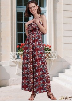 Spaghetti Strap Jumpsuit UK – Straight Leg Ankle Length Formal Suits