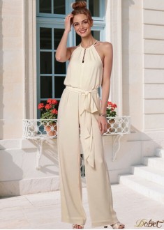 Elegant Chiffon Halter Dress – Floor-Length Formal Evening Gown