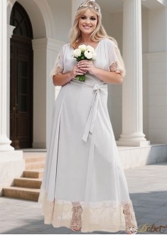 Elegant V-Neck Sleeveless Chiffon Bridesmaid Dress | Floor-Length A-Line Gown