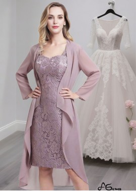 Knee-Length Lace Sheath Mother of the Bride Dress with Sweetheart Neckline